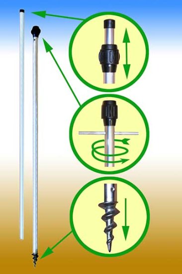 Telescopic Tree Stake - Click Image to Close