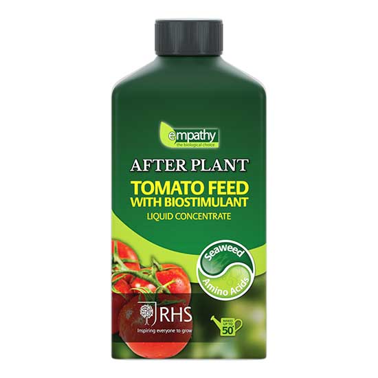 Empathy Afterplant Tomato Feed with Biostimulant (1 litre) - Click Image to Close