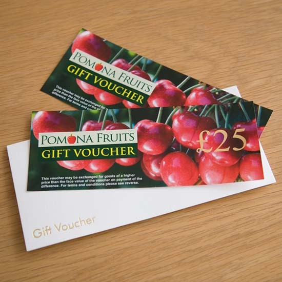 Pomona Fruits £25 Gift Voucher - Click Image to Close