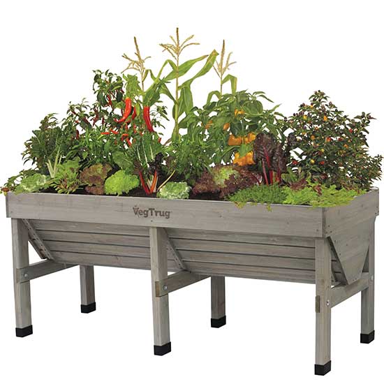 VegTrug™ Medium Patio Planter (Grey Wash) - Click Image to Close